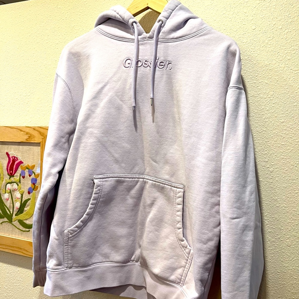 Glossier Light Purple Hoodie